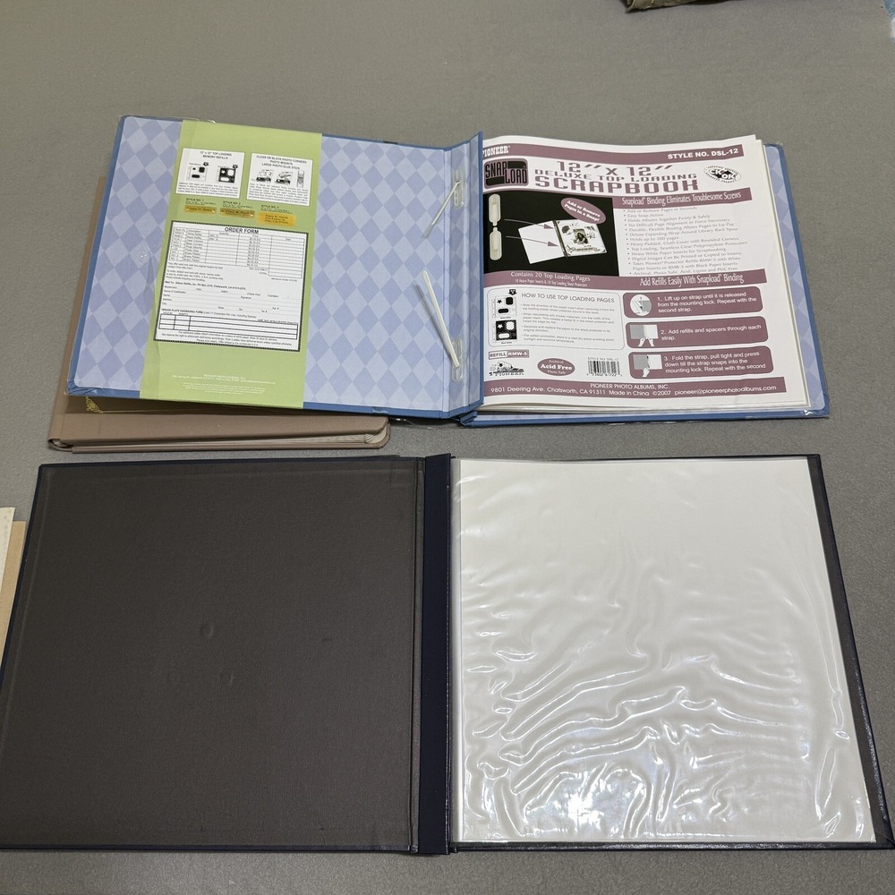 Scrapbook Album Lot Of 4 12" x 12" Post-bound‎ Marines Creative Memories Pioneer - Picture 4 of 16